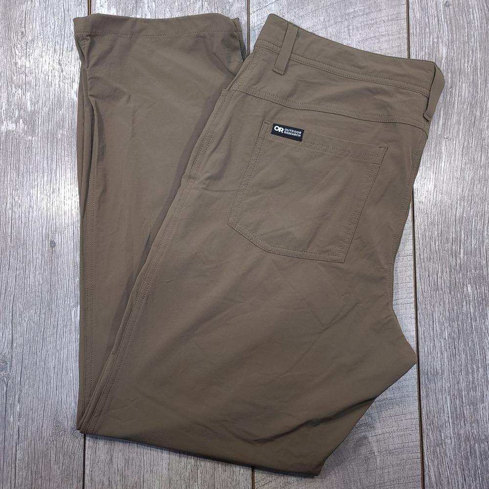 Outdoor Research Ferrosi Pant Mens 36x32 Brown Hiking Climbing Softshell Stretch